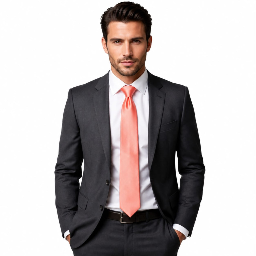 Coral Pink Tie