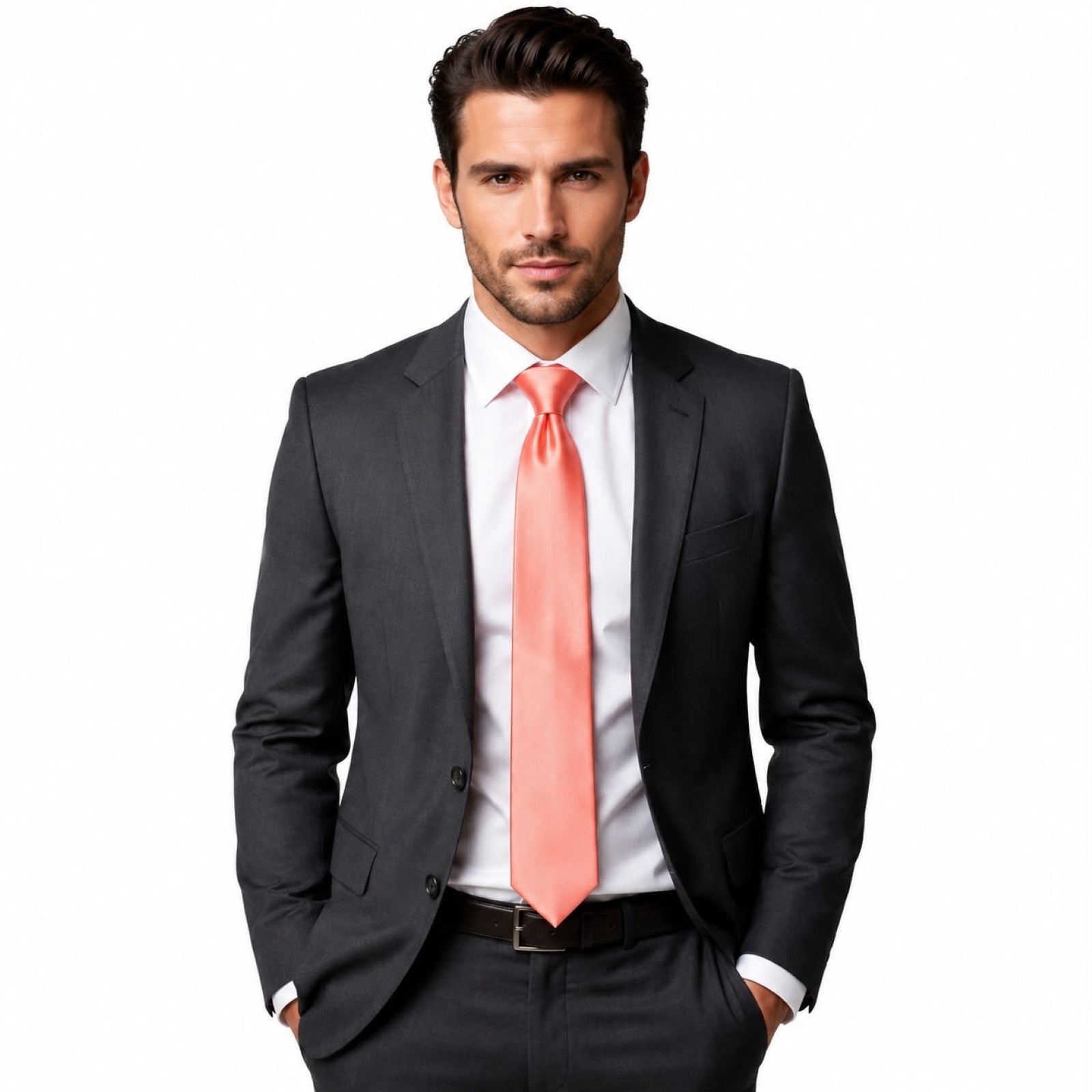 Coral Pink Tie