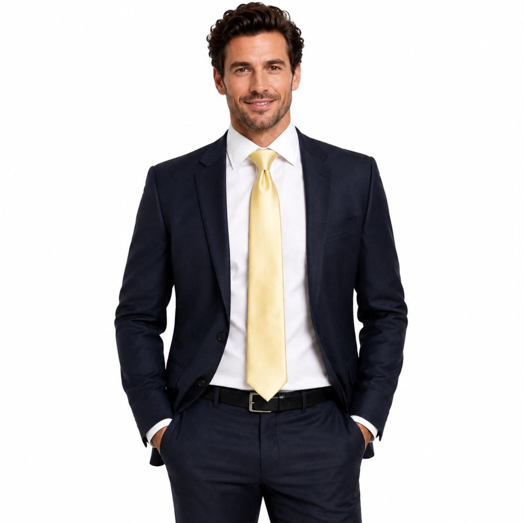Cream Yellow Tie