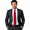 Crimson Micro-Dot Tie