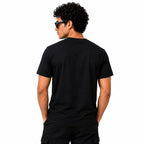 Men's Jet Black Super Human Graphic Casual T-Shirt