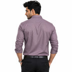 Men's Lavender Micro Pattern Formal Shirt