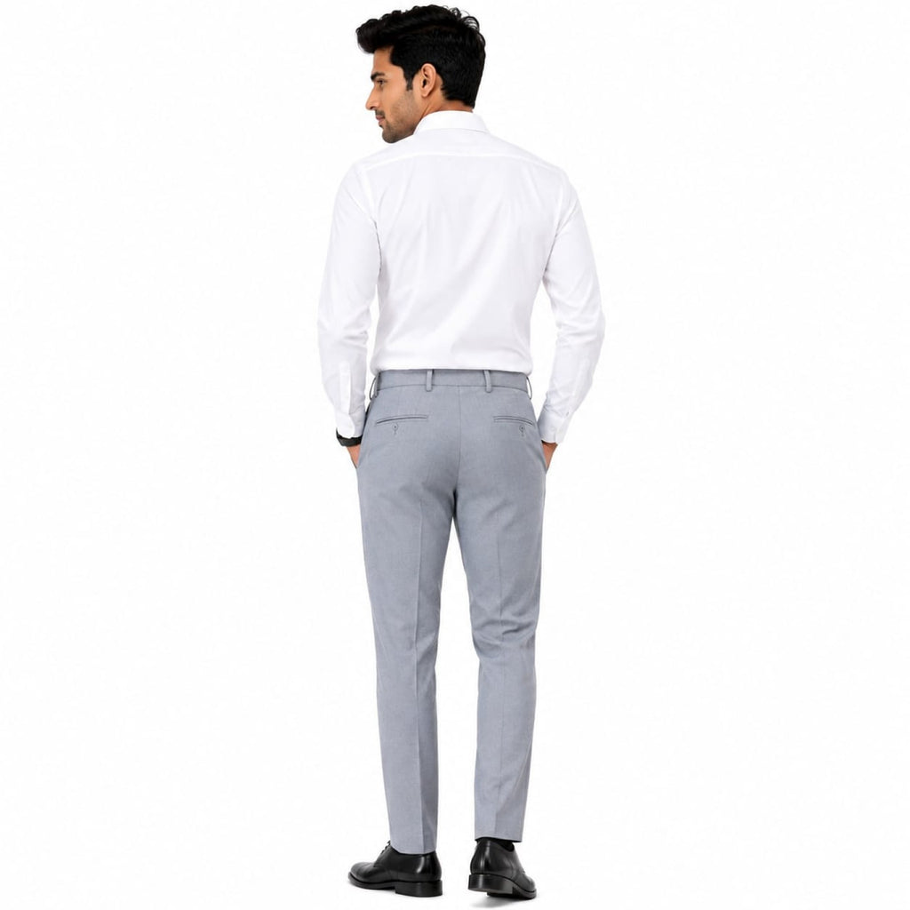 Men's Horizon Blue Slim Fit Formal Trousers