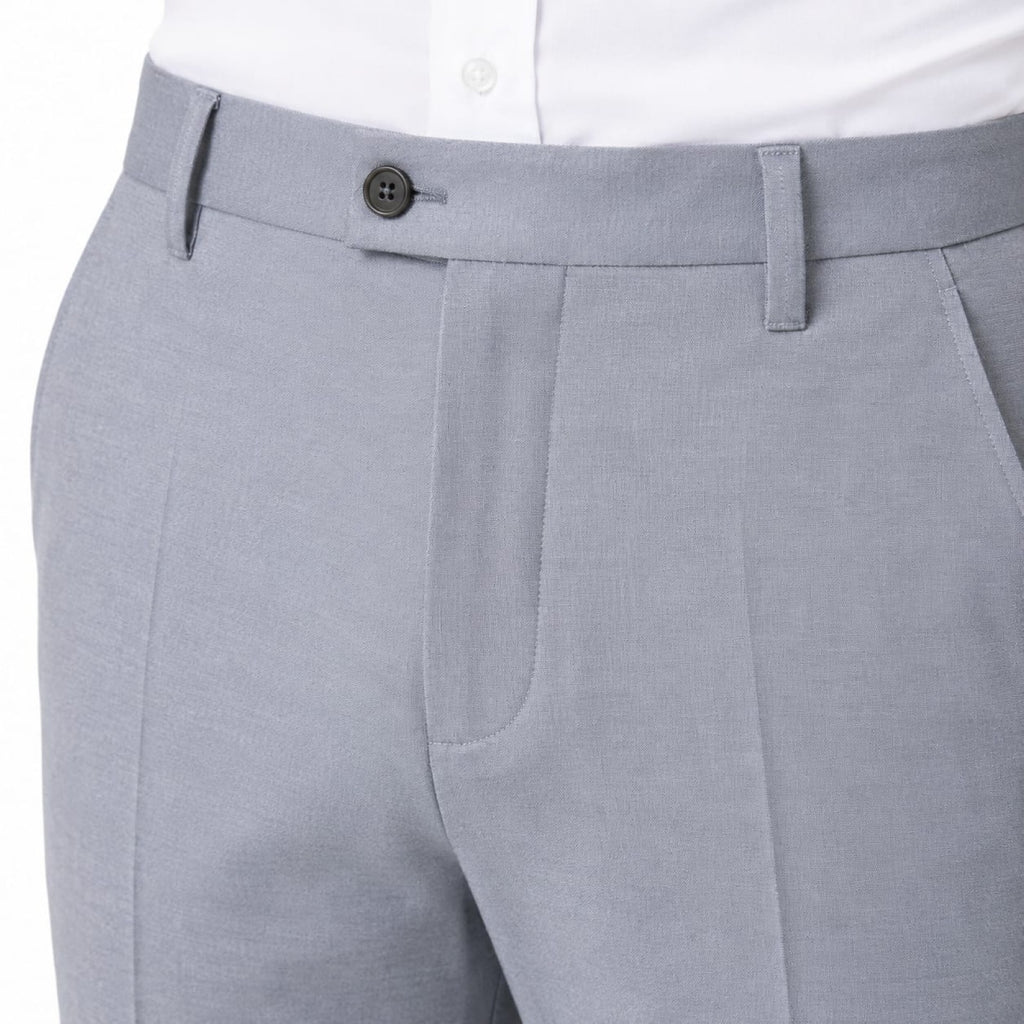 Men's Horizon Blue Slim Fit Formal Trousers