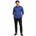 Men's Blue Strip Formal Shirt