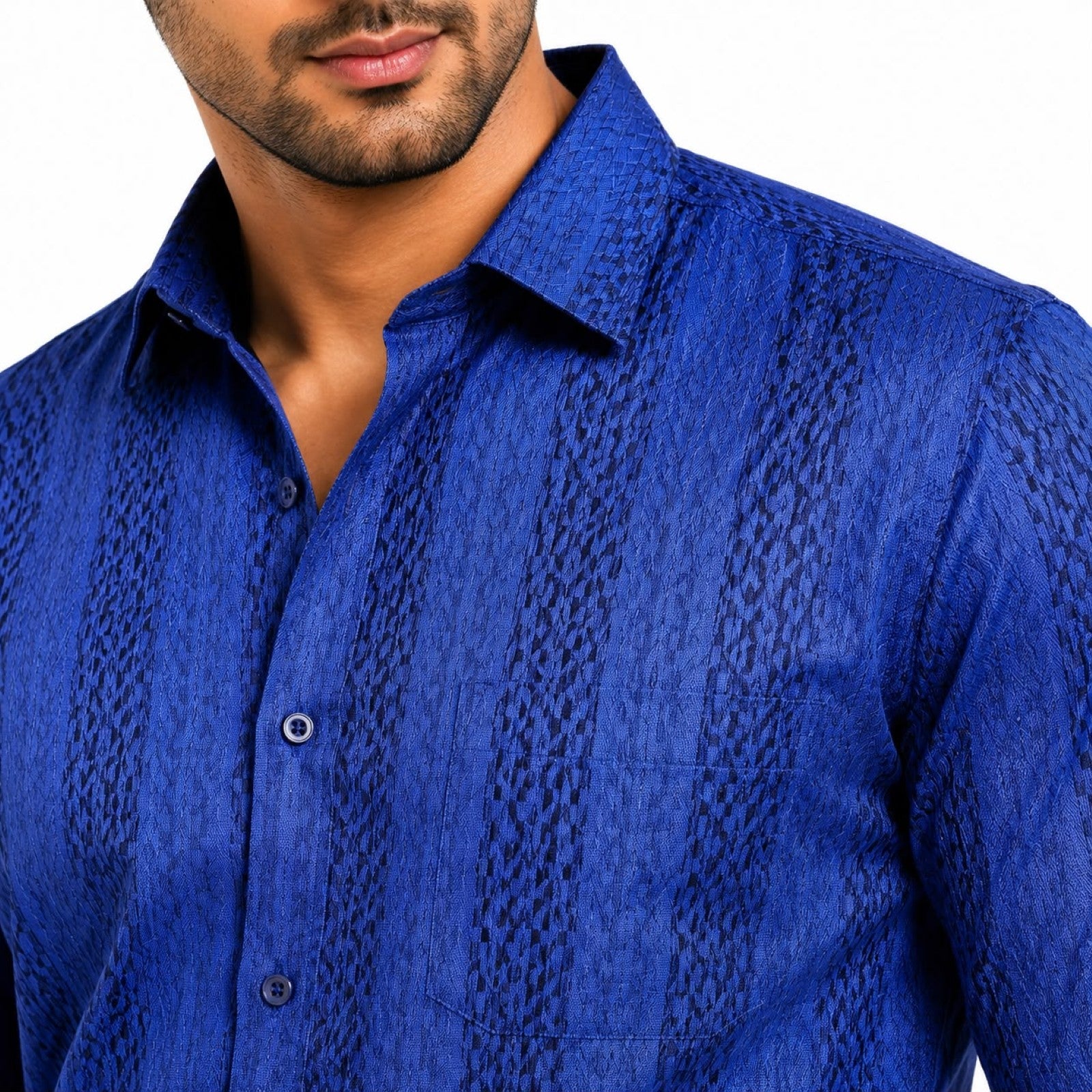 Men's Blue Strip Formal Shirt