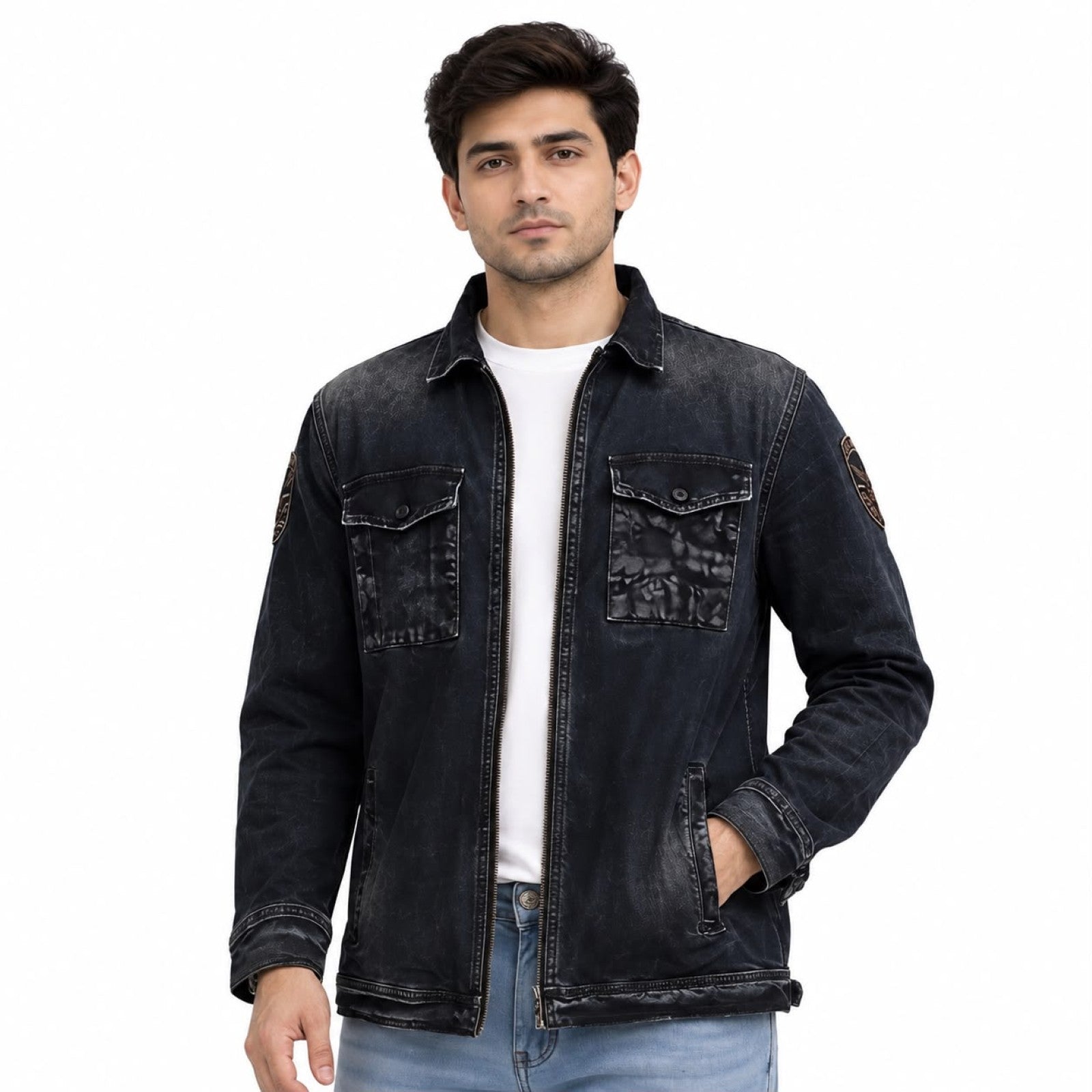 Edge Washed Denim Jacket