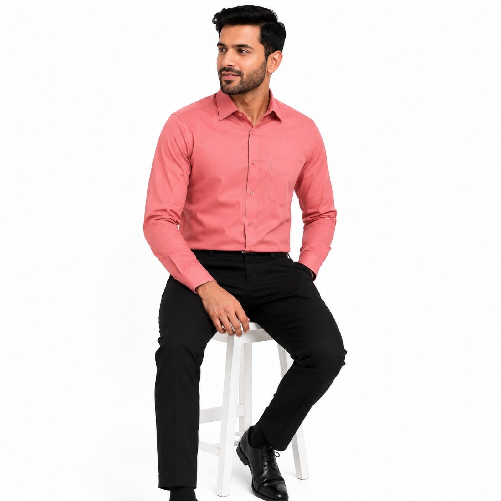 Men's Vibrant Hot Pink Executive Formal Shirt