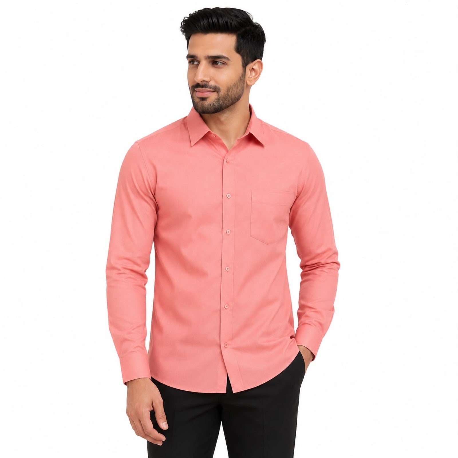 Men's Vibrant Hot Pink Executive Formal Shirt
