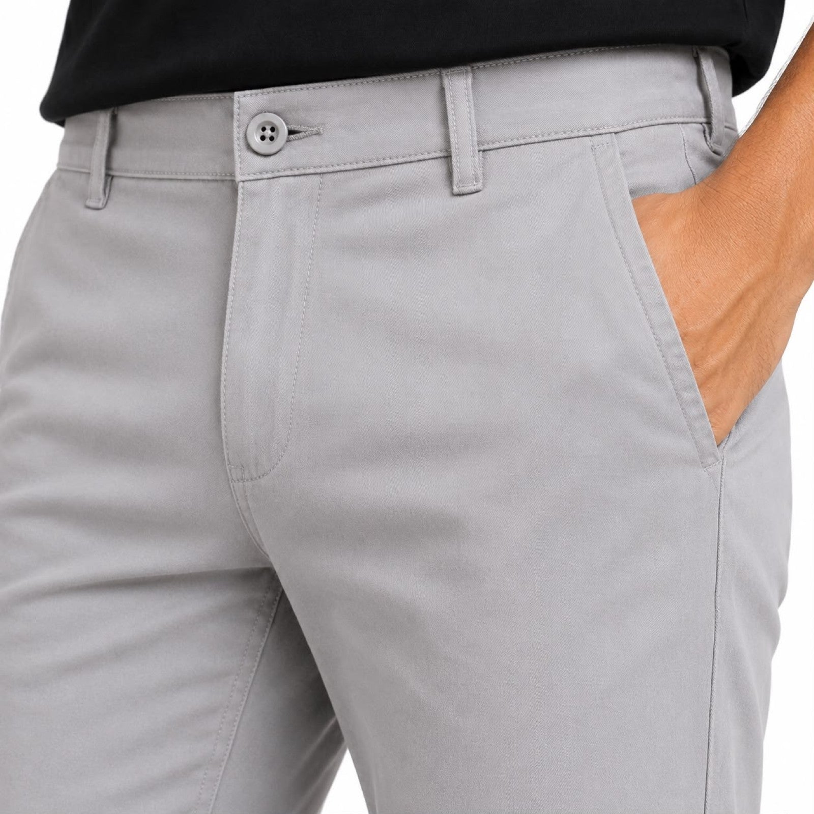 Men's Premium Beige Slim Fit Formal Trousers