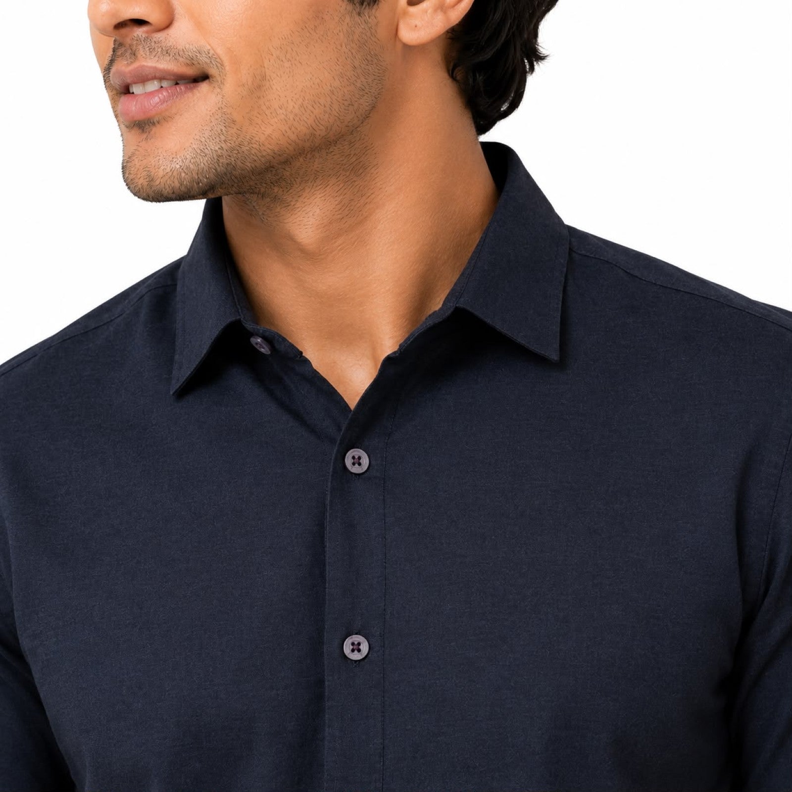 Men's Grey Solid Half Sleeve Casual Shirt