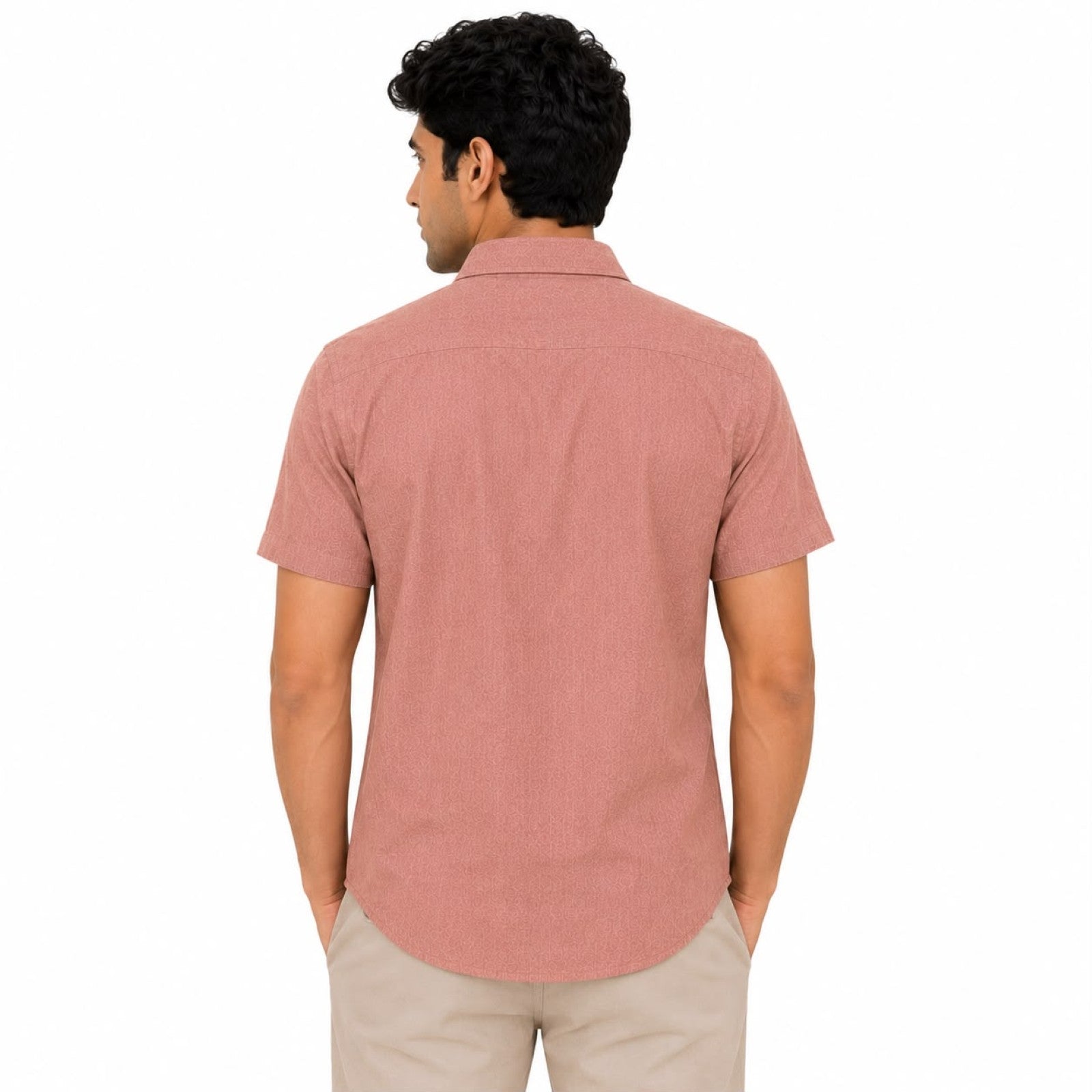 Men's Solid Mustard Casual Wear Shirt