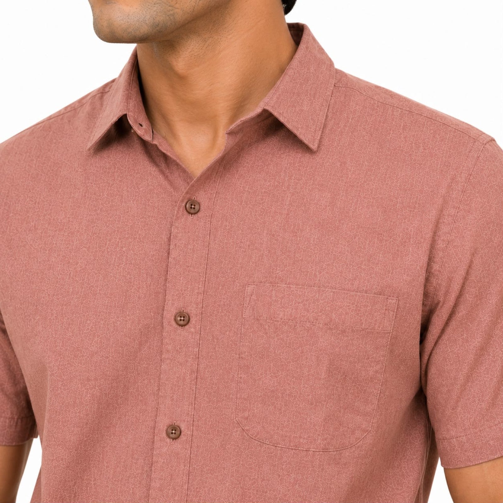 Men's Solid Mustard Casual Wear Shirt