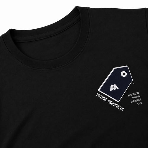 Men's Black Minimal Geometric Chest Print Crew Neck T-Shirt | Regular Fit Half Sleeve Casual Tee