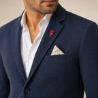 Men's Royal Navy Elite Textured Blazer-2