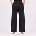 Women's Minimalist Grey Wide Leg Comfort Lounge Pants-4
