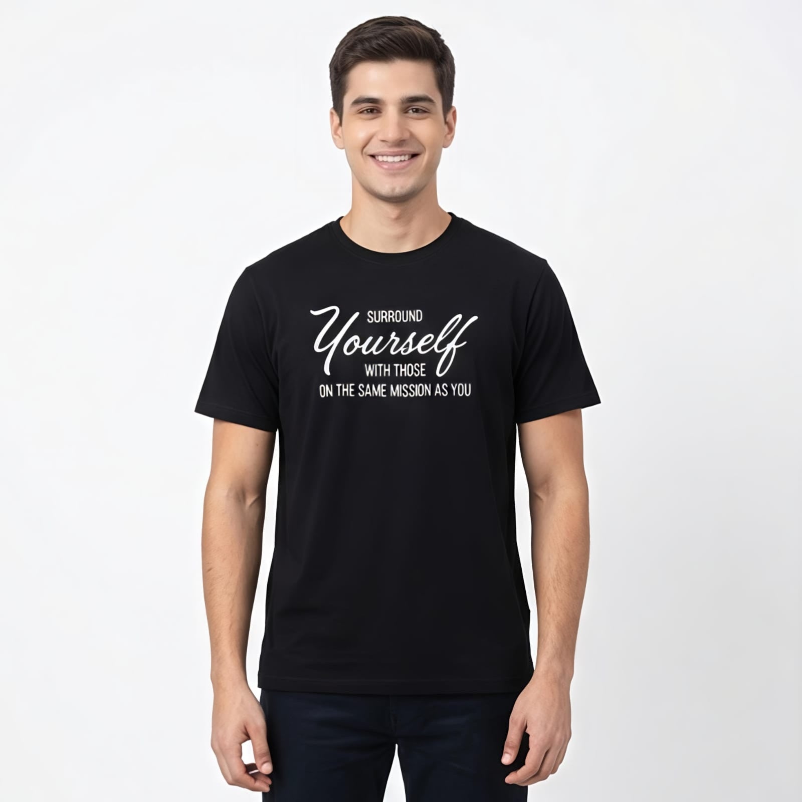Men's “Surround Yourself” Graphic Printed T-Shirt-4