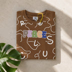 Women's Brown “Peace” Graphic Printed T-Shirt-4