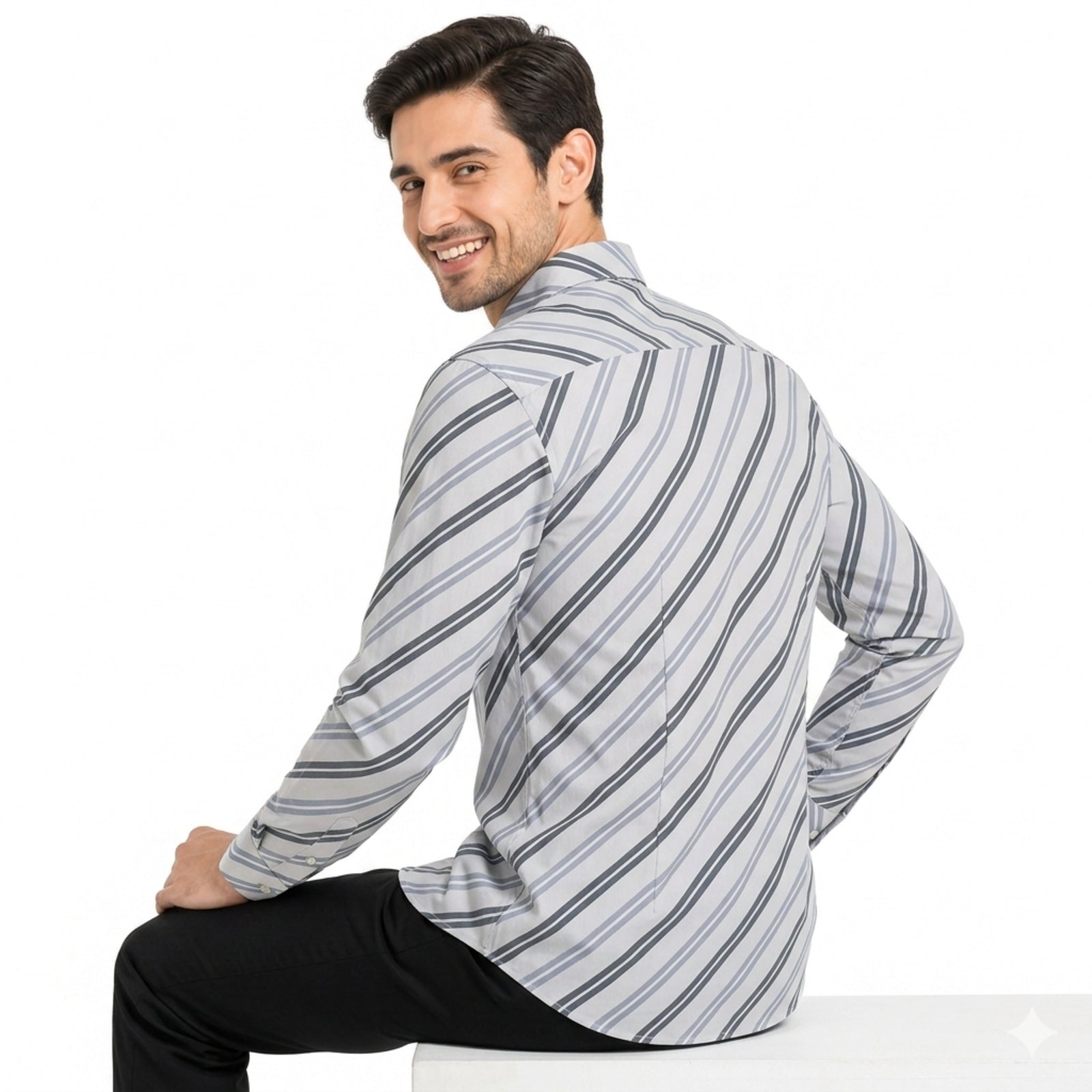 Men's Classic Stripe Full Sleeve Shirt-3