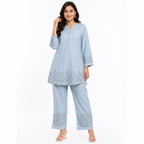 Women's Embroidered Kurta Pant Co-Ord Set-1
