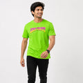 Men's “Stay Trippy” Neon Green Graphic T-Shirt-4