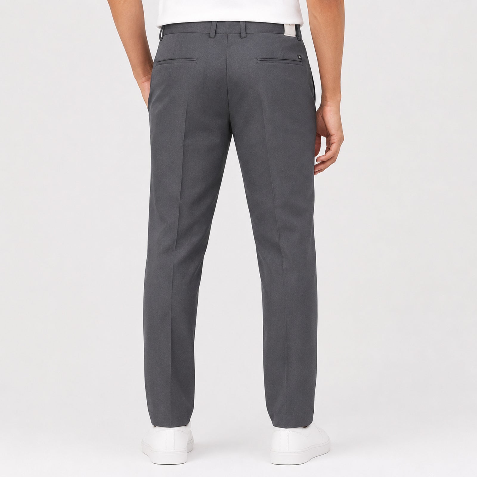Men's Urban Slate Slim Fit Formal Trousers-2