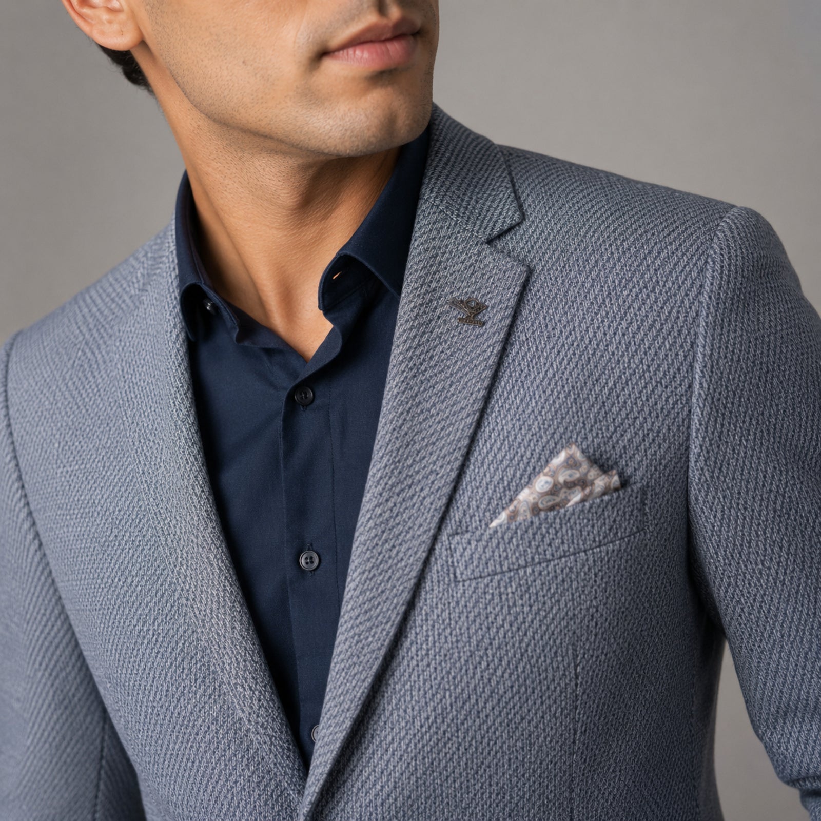 Men's Blue Formal Blazer-2