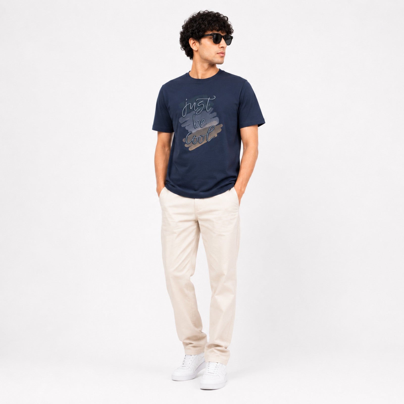 Men's Printed Cotton Casual T-Shirt-2
