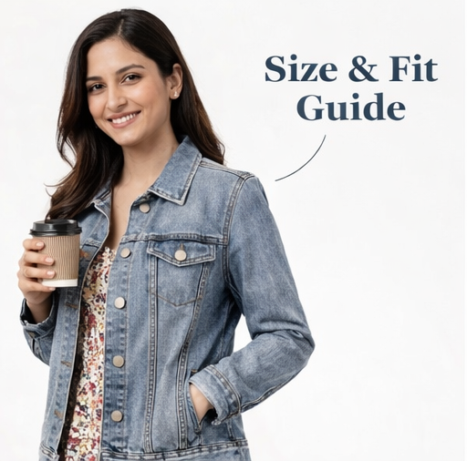 Women's Grey Washed Denim Casual Jacket-1
