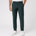 Men's Forest Olive Tailored Slim Fit Formal Trousers-3