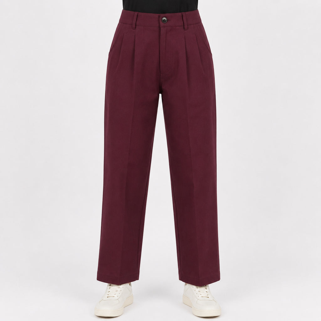Women's Velvet Ember Wide-Leg Trousers-4