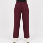 Women's Velvet Ember Wide-Leg Trousers-4