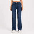 Women's Light Blue Wide Leg Denim Jeans-1