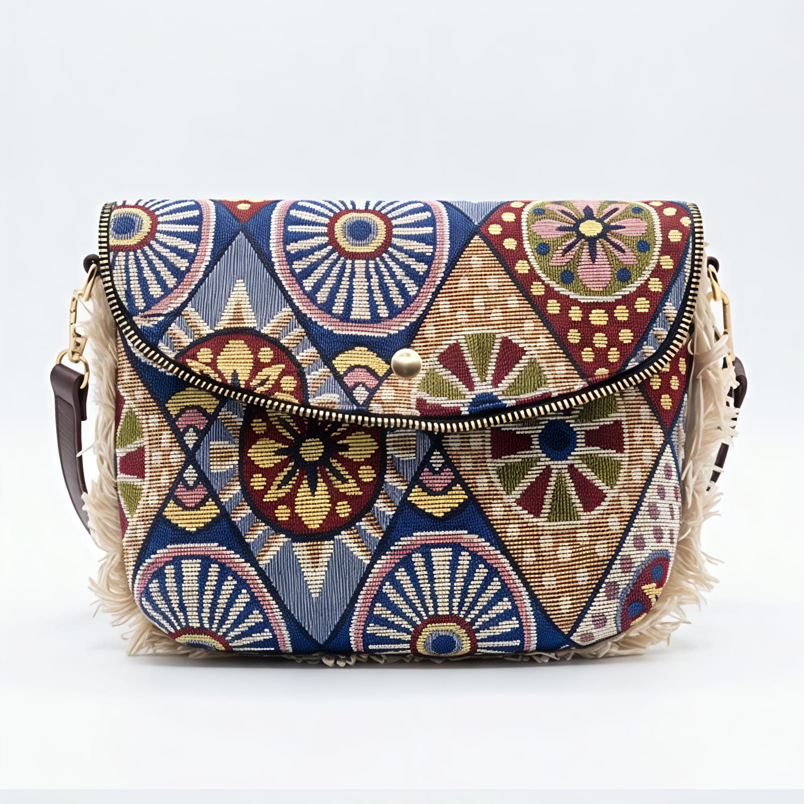 Boho Mosaic Printed Sling Clutch-1