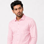 Men's Blush Pink Executive Office Formal Shirt-2