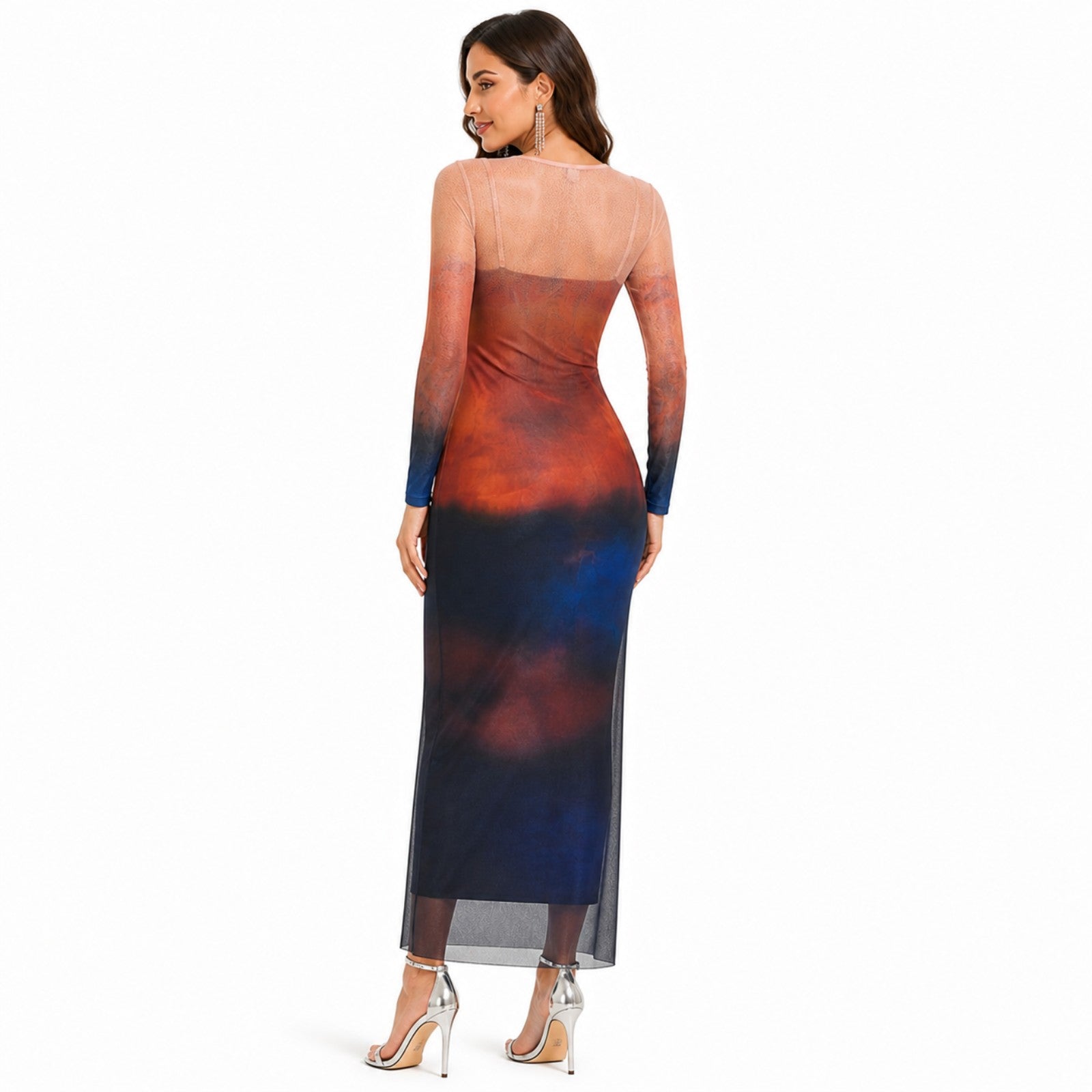 Sunset Ombre Bodycon Dress-3