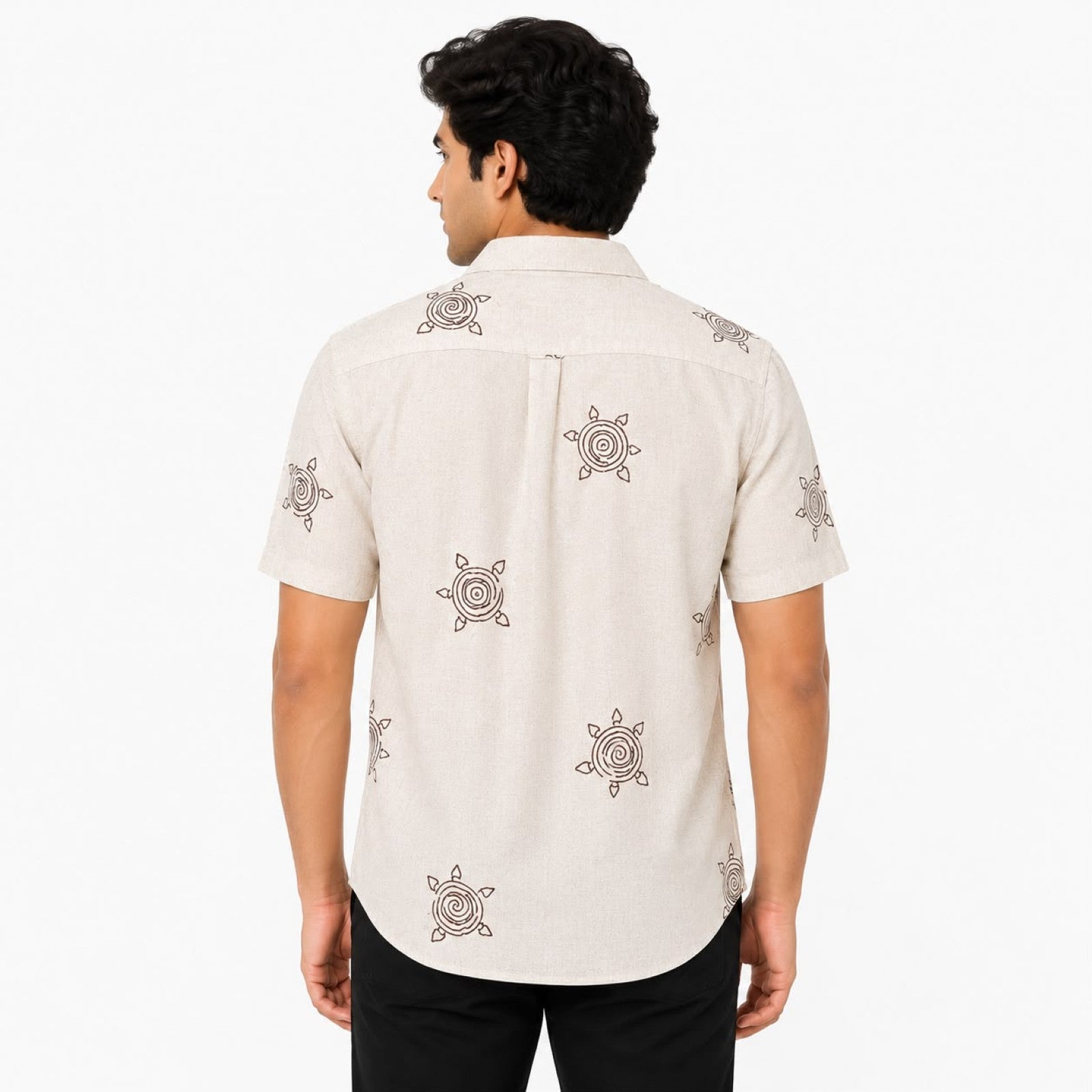 Men's Desert Orbit Printed Resort Shirt-4