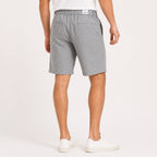 Men's Light Grey Drawstring Casual Shorts-1