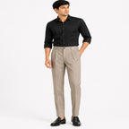 Men's Heritage Beige Tailored Dress Pants-1