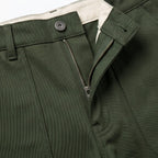 Men's Olive Green Utility Drawstring Relaxed Fit Trousers-4