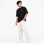 Men's Charcoal Essential Oversized T-Shirt-3