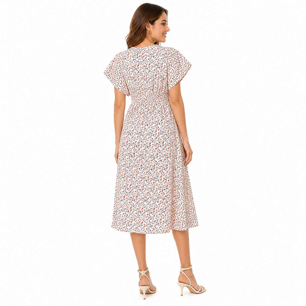 Bloom Breeze Floral Midi Dress-4