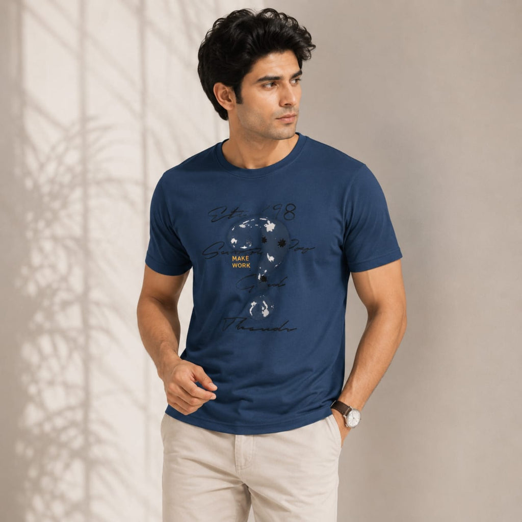 Men's Deep Ocean Graphic Casual T-Shirt-4