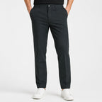 Men's Navy Blue Premium Tailored Smart Casual Trousers-3