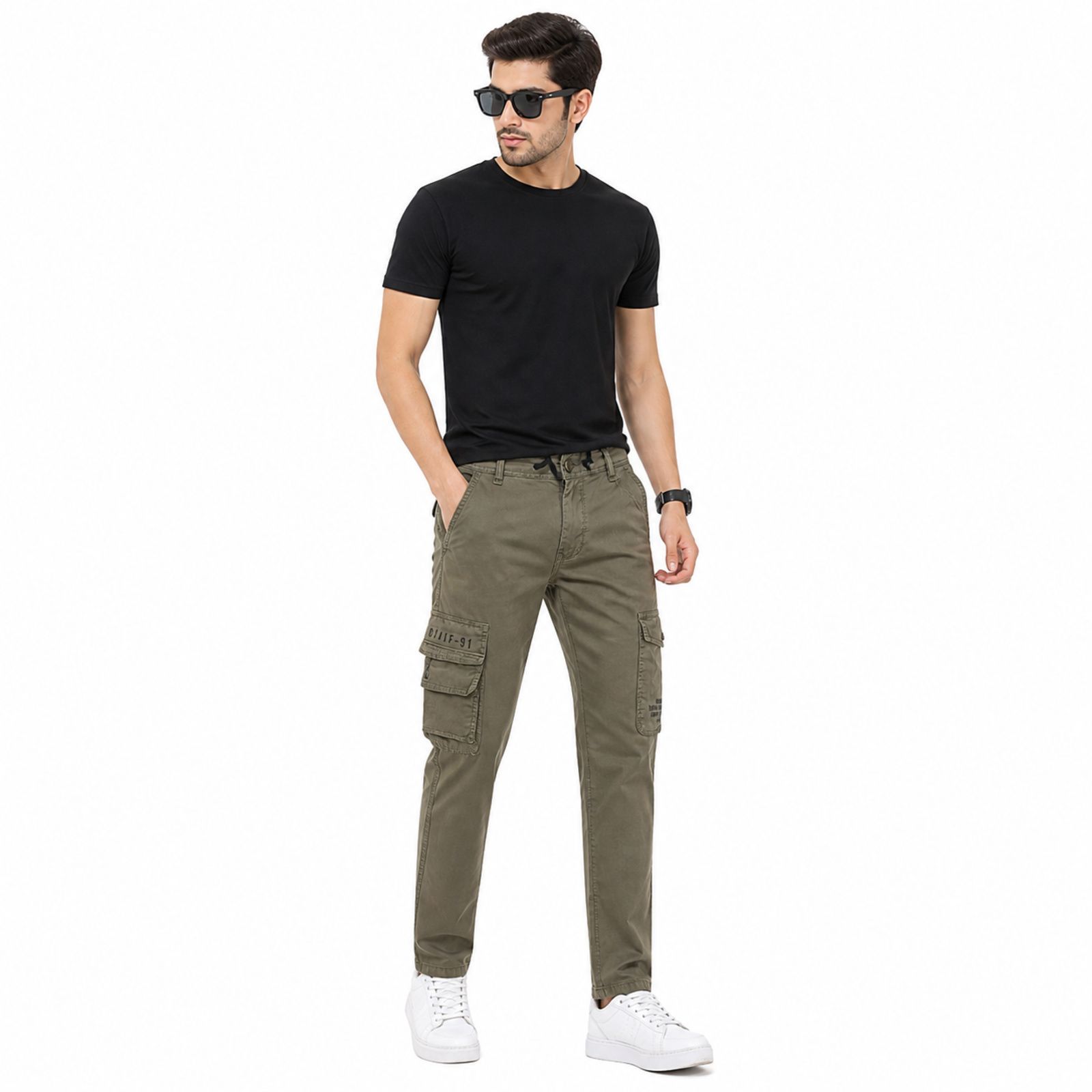Utility Slim-Fit Cargo Pants-4