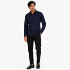 Men's Beige Solid Button-Down Full Sleeve Smart Casual Shirt-1