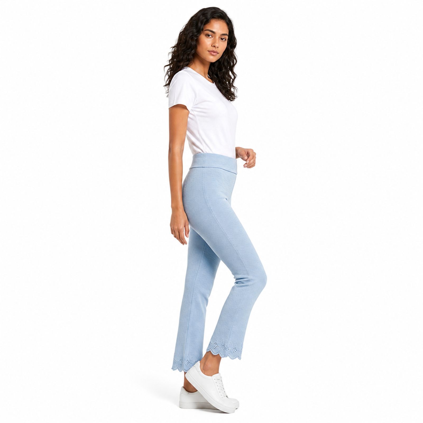 Pista Ribbed Flare Hem Pants-2