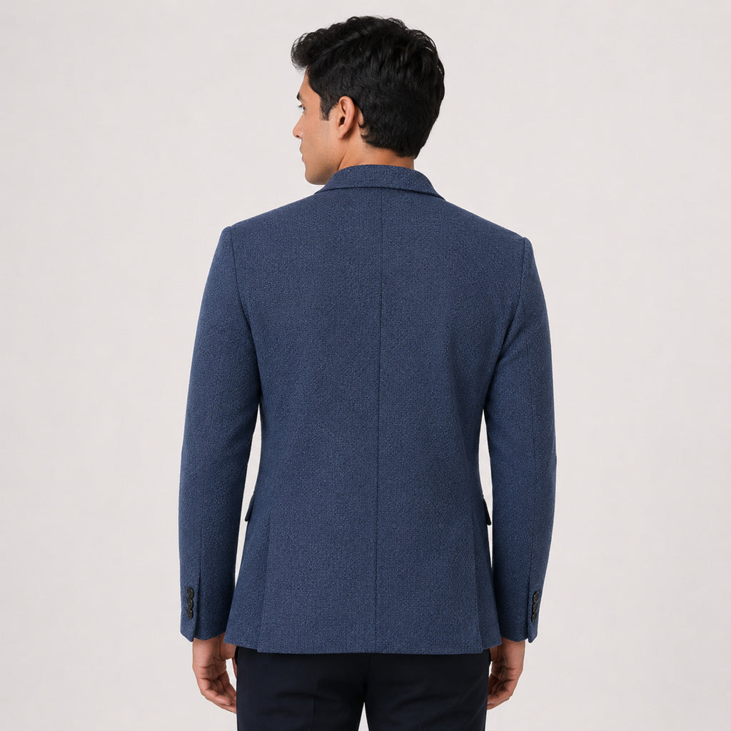 Men's Royal Navy Elite Textured Blazer-4