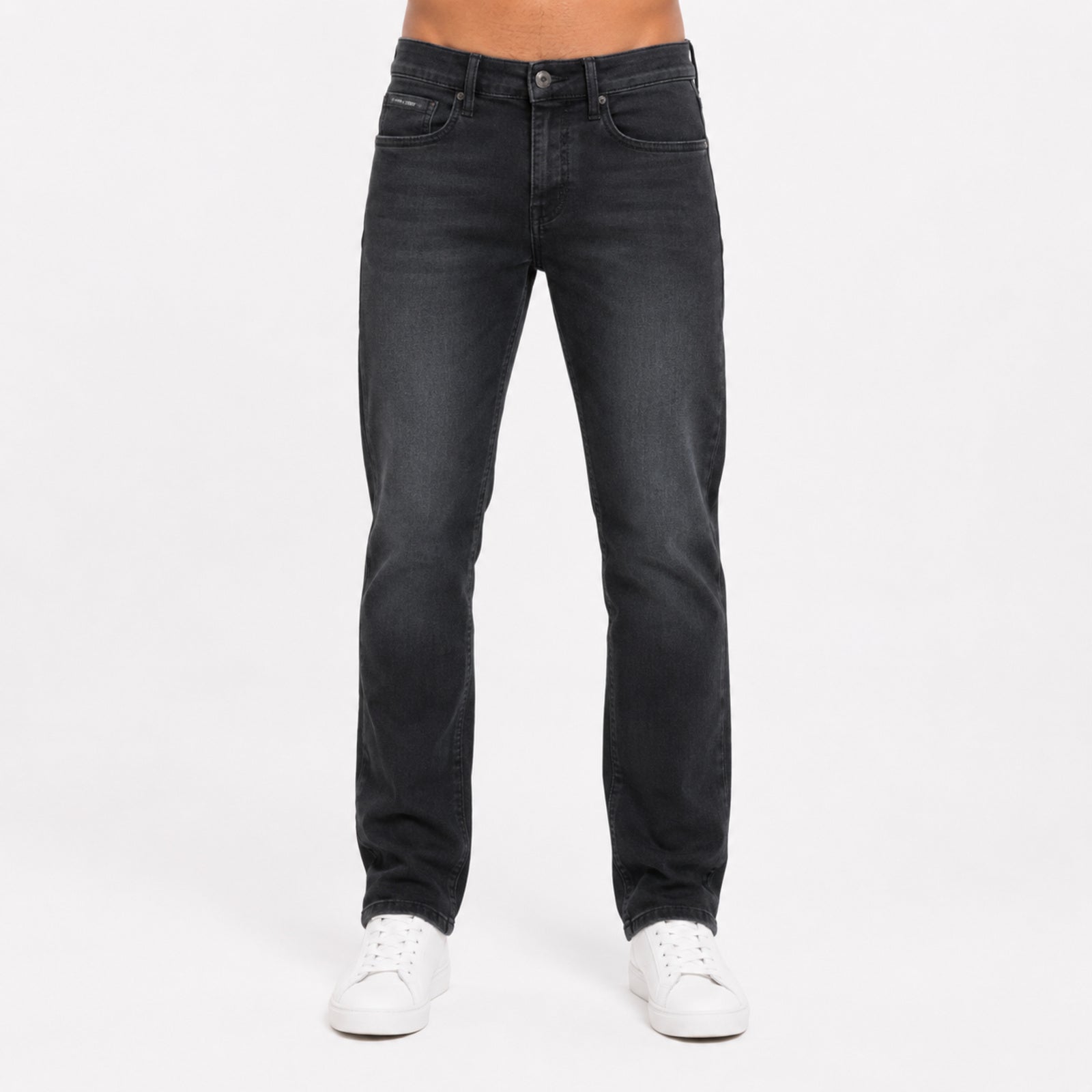 Men's Classic Dark Indigo Slim Fit Jeans-4