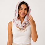 Women's Floral Print Fashion Scarf Necklace-2